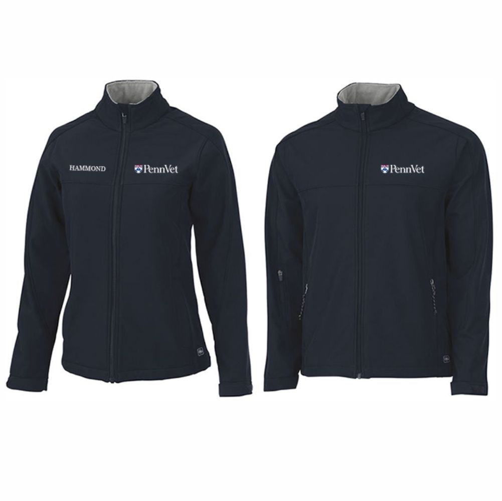 Men's and Ladies Soft Shell Jacket - Navy